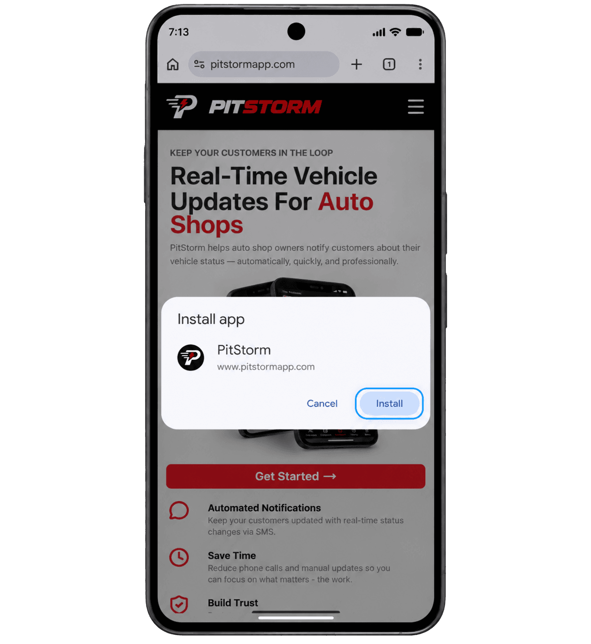 Step 3: Tap "Install" to confirm.
